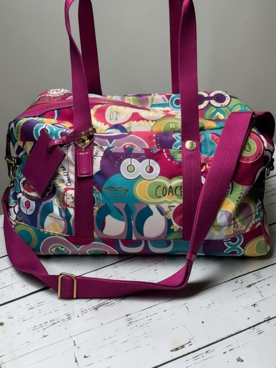 Coach Handbags - NWOT Rare Coach Poppy Limited Edition Pop C Graffiti Weekender Duffle Bag